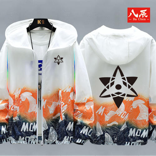 动漫周边火影忍者晓衣服男情侣风衣休闲连帽防晒衣夹克外套衣服薄 - 图0