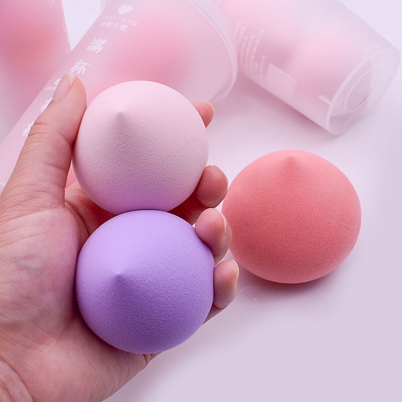 3只装 桃子美妆蛋不易吃粉海绵粉扑超软屁桃棉花糖雪媚娘干湿两用,淘宝优惠券,粉丝福利购,淘宝优惠卷