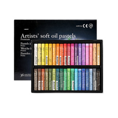 Масляная пастель 韩国盟友大师级油画棒 专业油性油画棒12色24色48色72色木盒中粗油画棒软性油画棒mungyo大师级儿童彩色绘画