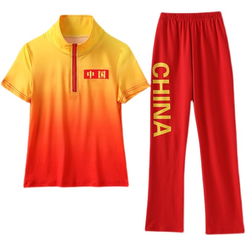 2022夏季广场舞服装套装女新款休闲跳舞运动服中国舞蹈衣服鬼步舞