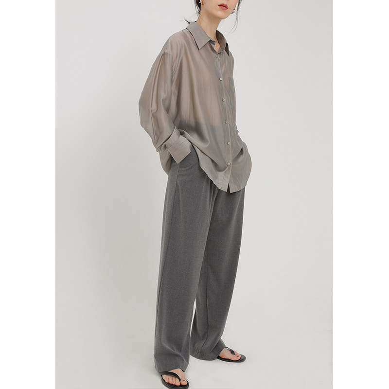 itfi设计感小众2020新款夏季衬衫 itfi衬衫