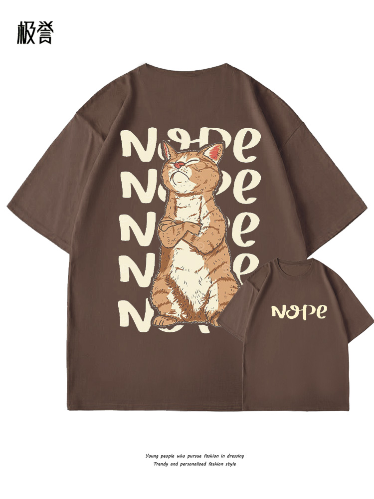 可爱趣味猫T恤cat cute funny t shirts in bulk tee潮穿搭 - 图3