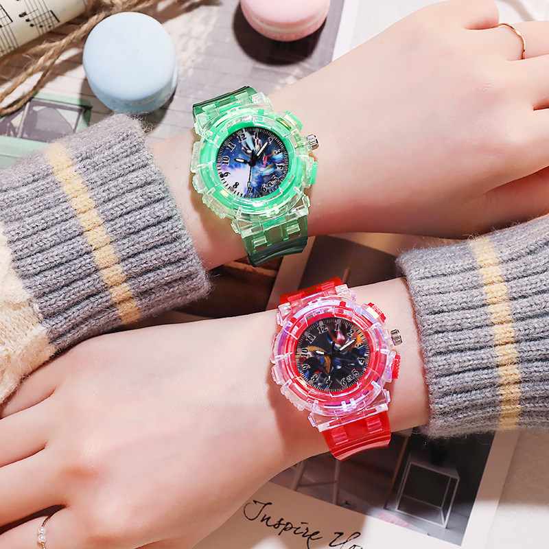 奥特曼发光儿童版男孩小学生玩具 cojr手表国产腕表