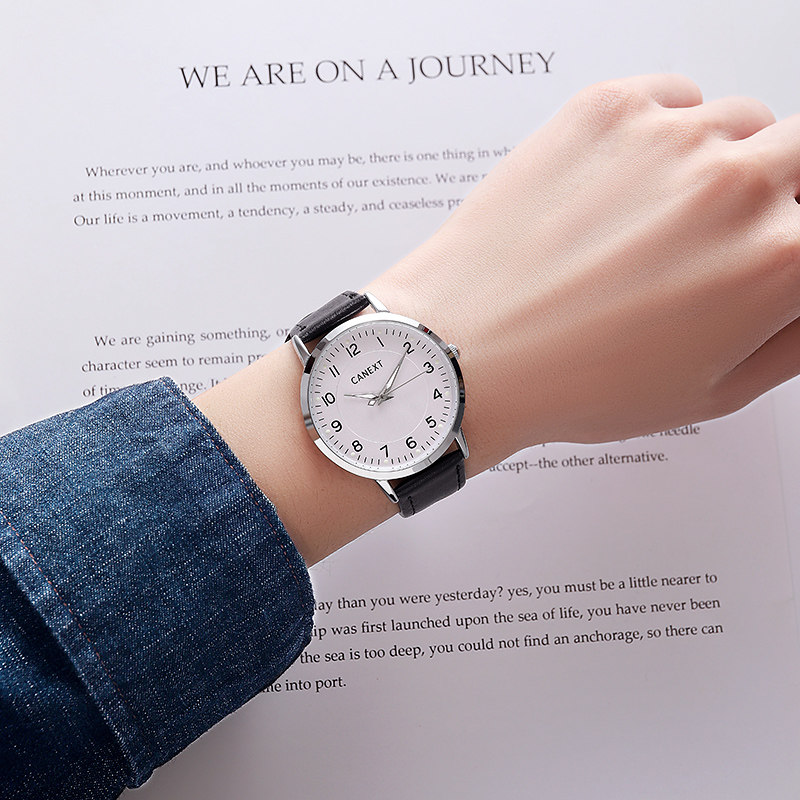 公务员考试手表男士女静音初石英 cojr手表国产腕表