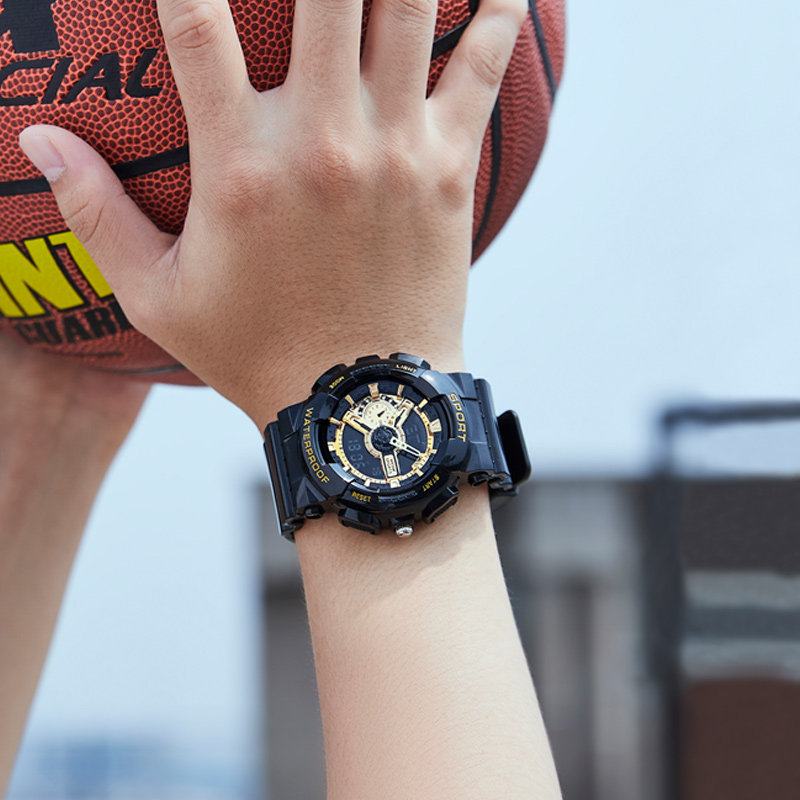 男款初中青少年学院风户外电子表 cojr手表国产腕表