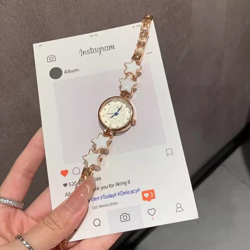 手链手表女款学生初高中女生只看时间儿童女孩多巴胺星星链条石英,淘宝优惠券,粉丝福利购,淘宝优惠卷
