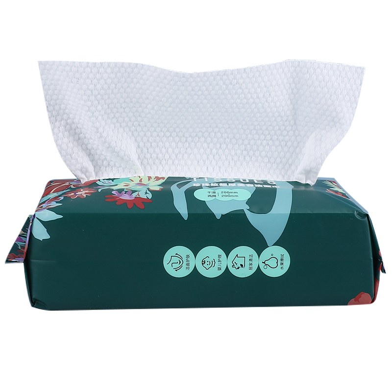 尚妍佳加厚珍珠纹洁面巾干湿两用居家旅行抽取式棉柔洗脸纸巾5包 - 图3