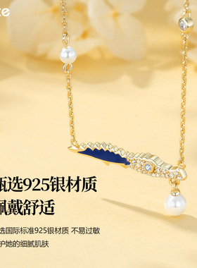 gracegirl小鳄鱼项链女