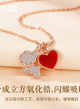 【送礼优选】爱心小狗项链饰品女