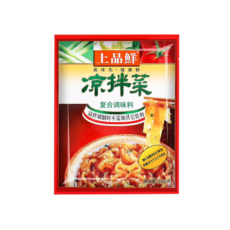 上品鲜调味料凉拌菜酸辣粉冷面凉拌黄瓜面条凉粉调味品500g家用装 - 图3