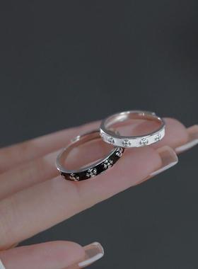 Cruciferous Glue Dropping Couple Ring Women's Men'