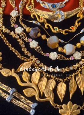 法国项链中古合金精致