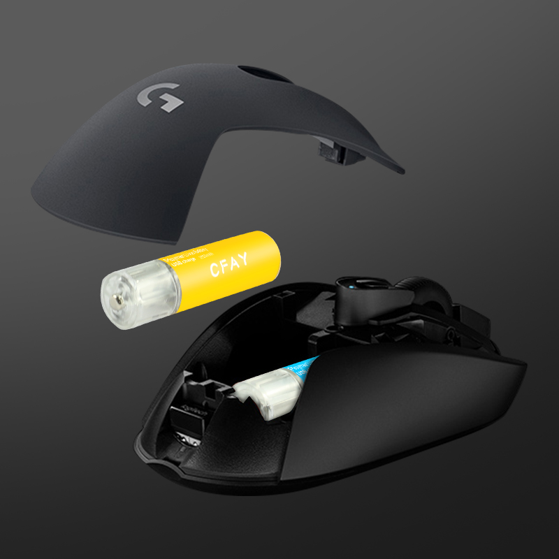 CFAY5号7号USB充电锂电池手柄适用罗技游戏鼠标G304电竞专用1.5V - 图1
