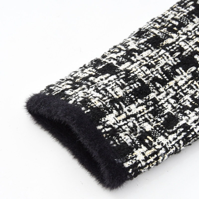 柊司芷粗花呢短款春秋2022年夹克 柊司芷短外套