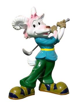 户外大型玻璃纤维卡通雕塑定制动漫公仔人物模型吉祥物景观落地摆