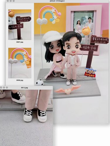 泥人真人定制照片定做Q版公仔软陶人偶手办蜡像情侣生日结婚礼物 - 图0