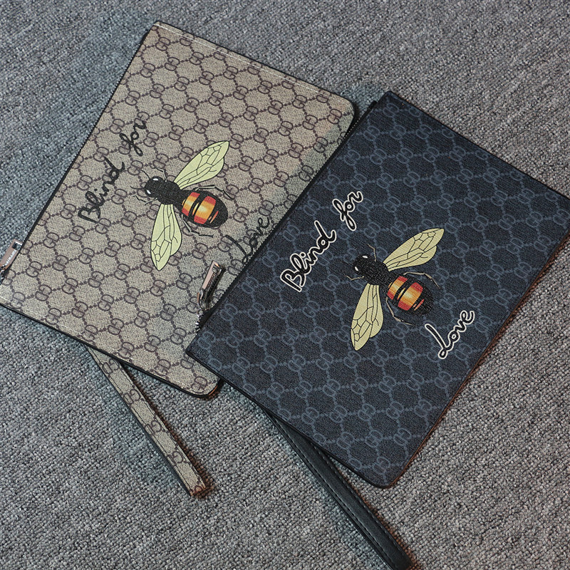 男韩版2020新款薄款彩绘信封手拿包 焱潮男士包袋