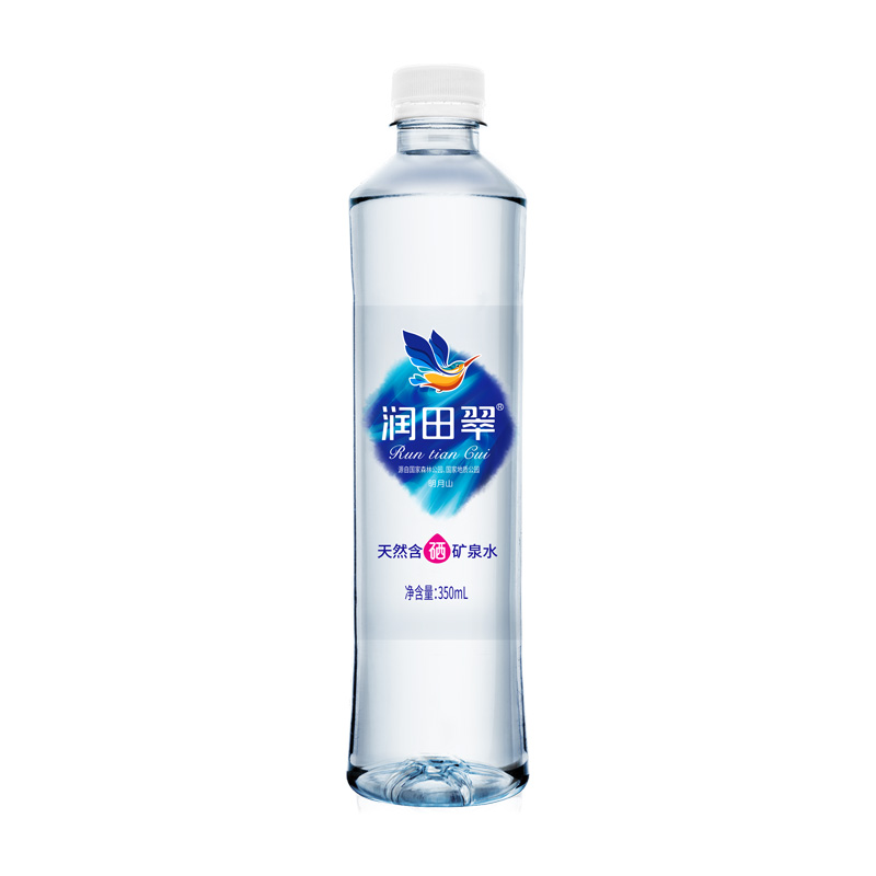 润田翠天然含硒矿泉水饮用水弱碱明月山350ml*24瓶包邮整箱 - 图3