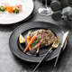 African night brushed steak tray in the kitchen Western food