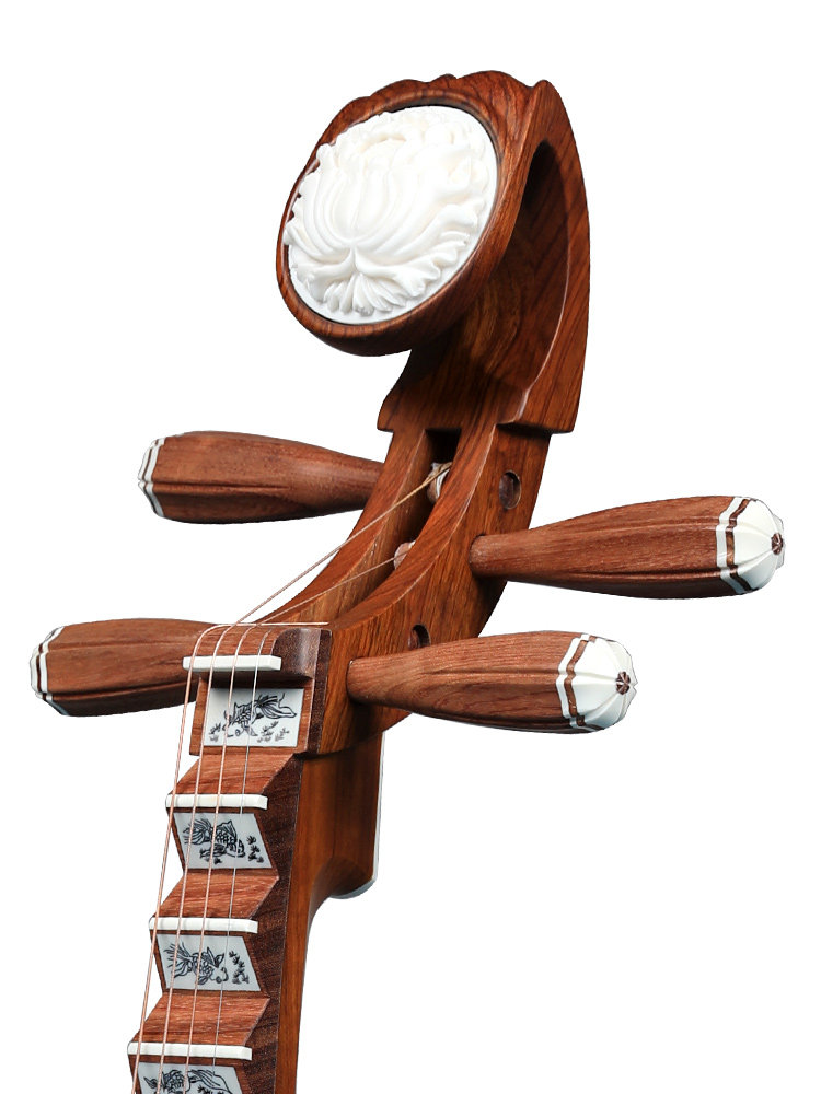 乐海琵琶特氏古夷苏木材质下有余弦 卓鸣致远琵琶