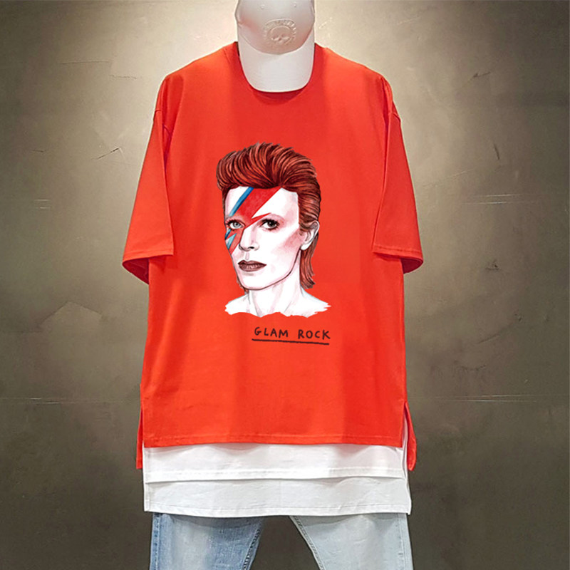大卫鲍伊眼睛艺术摇滚人像嘻哈t恤 布奈森T恤