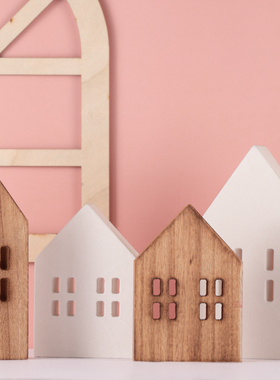 北欧小木屋摆件儿童摄影拍照房子