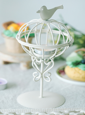 甜品蜡烛台摄影道具美式风摆件