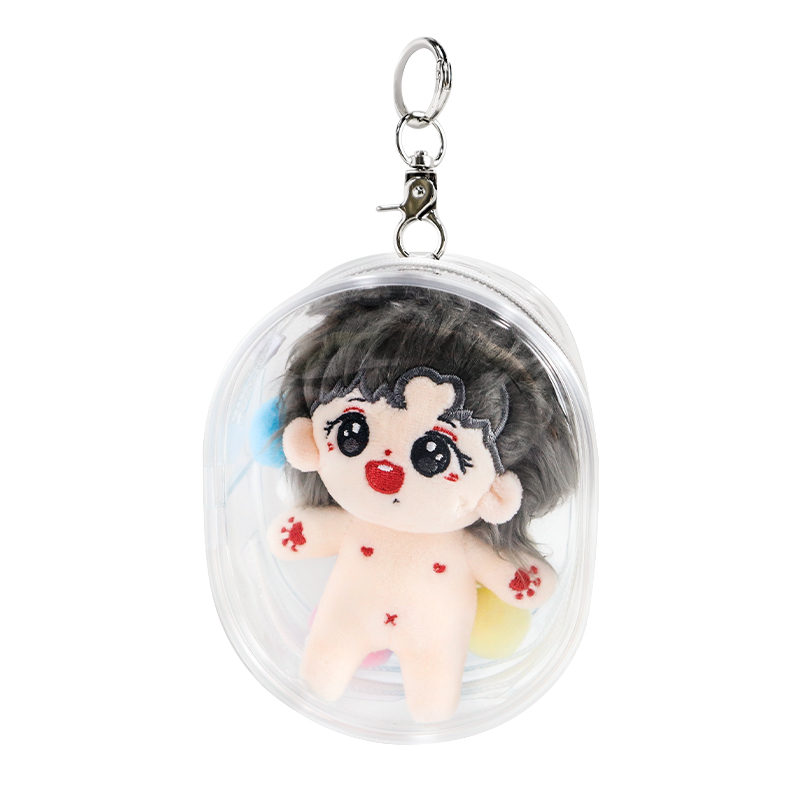 10cm15cm20cm娃外出遛娃包pvc透明包明星公仔棉花娃娃展示收纳包