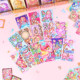 Pony Rourou Princess Landscaping Sticker Collage Card Collection Blind Box Peripheral Cards Quiet Book Girls Toys