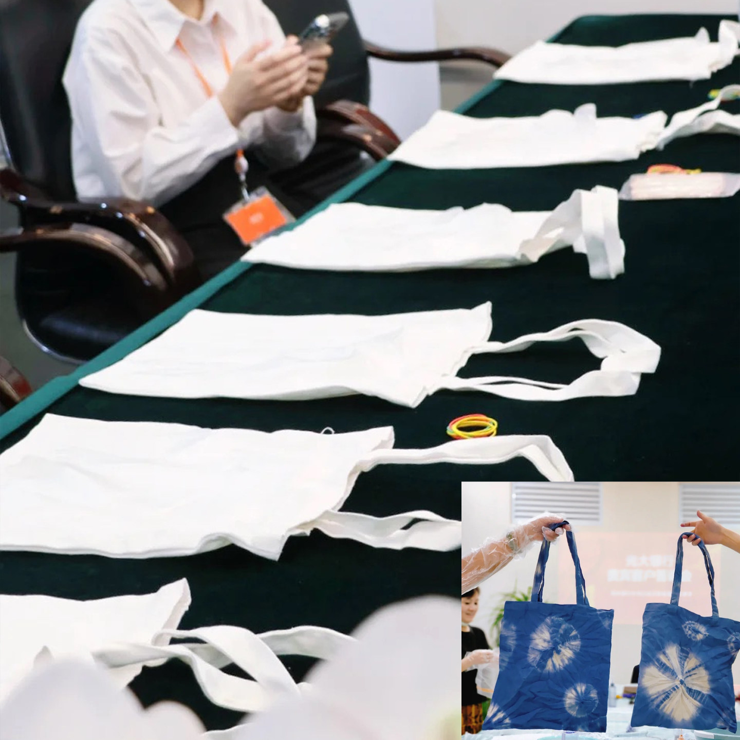 非遗扎染纯棉帆布包DIY手工活动植物拓印扎染专用纯棉帆布包材料,淘宝优惠券,粉丝福利购,淘宝优惠卷