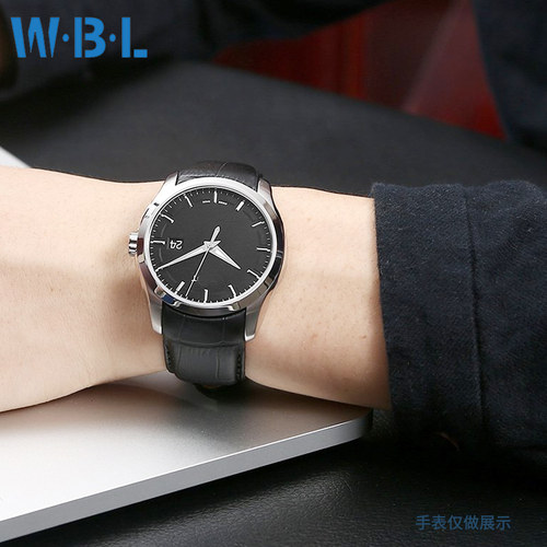 适配天梭1853库图真皮手表带 男T035407原款弧形牛皮带22 23 24mm - 图0