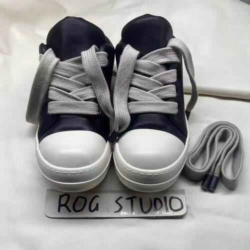 ROG RO出品新款胖丁面包鞋男女黑白暗黑粗鞋带低帮鞋OINCK OWEM - 图3