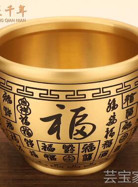 百福缸金蟾铜匠千年特大雕花