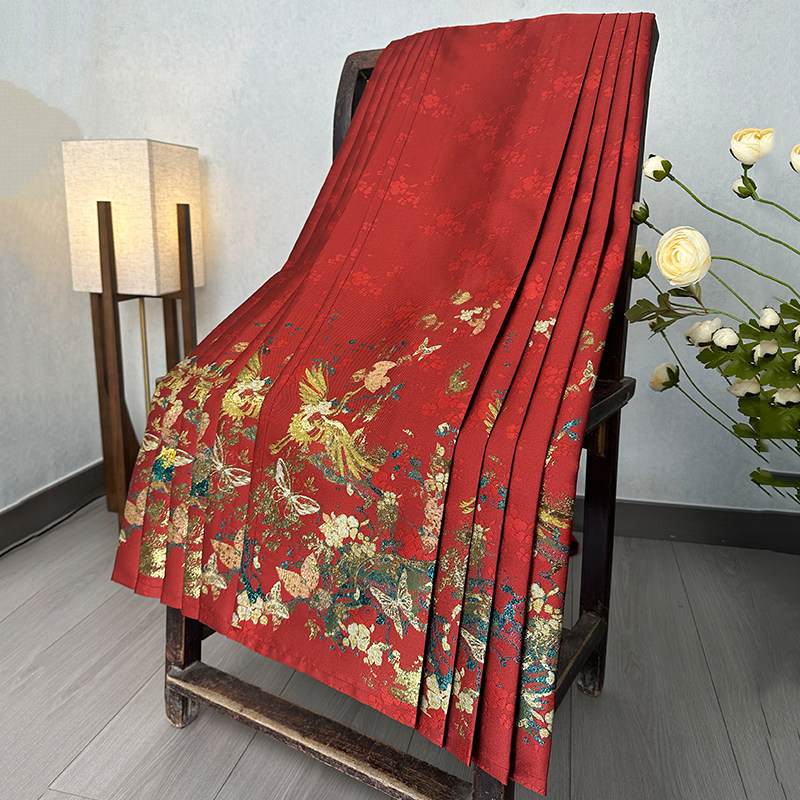 青渊汉服明制日常通勤马面裙【蓝梦】织金仿妆花敬酒服春夏款新品,淘宝优惠券,粉丝福利购,淘宝优惠卷