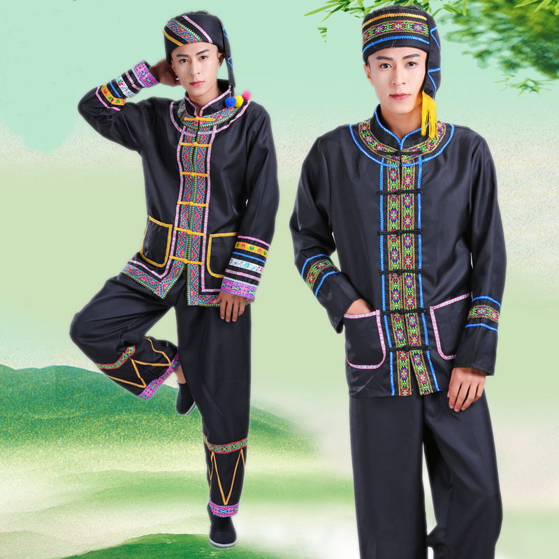 男少数民族服装云南贵州壮族瑶族服 酷馨菱民族服装/舞台装