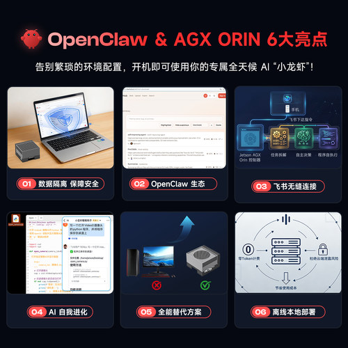英伟达NVIDIA JETSON AGX Orin开发板套件人工智能Developer Kit - 图0