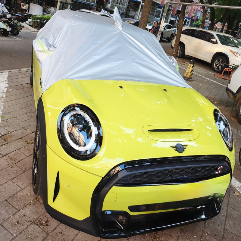 宝马迷你MINI CABRIO cooper软顶敞篷专用车衣车罩半罩防猫抓防晒-图0