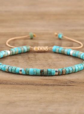 li Lapis Picasso Jasper Healing Energy Bracelets Men Jewelry