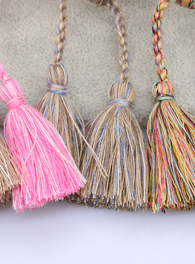 Embroidered tassel bracelet with can be used to make logos