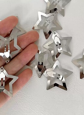 Metal Snap Clip Hairpins Barrettes Hair Grip Jew Accessories