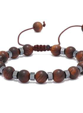 Natural Bead Mala Unisex Men Bracelet Bangles Jewelry Bijoux