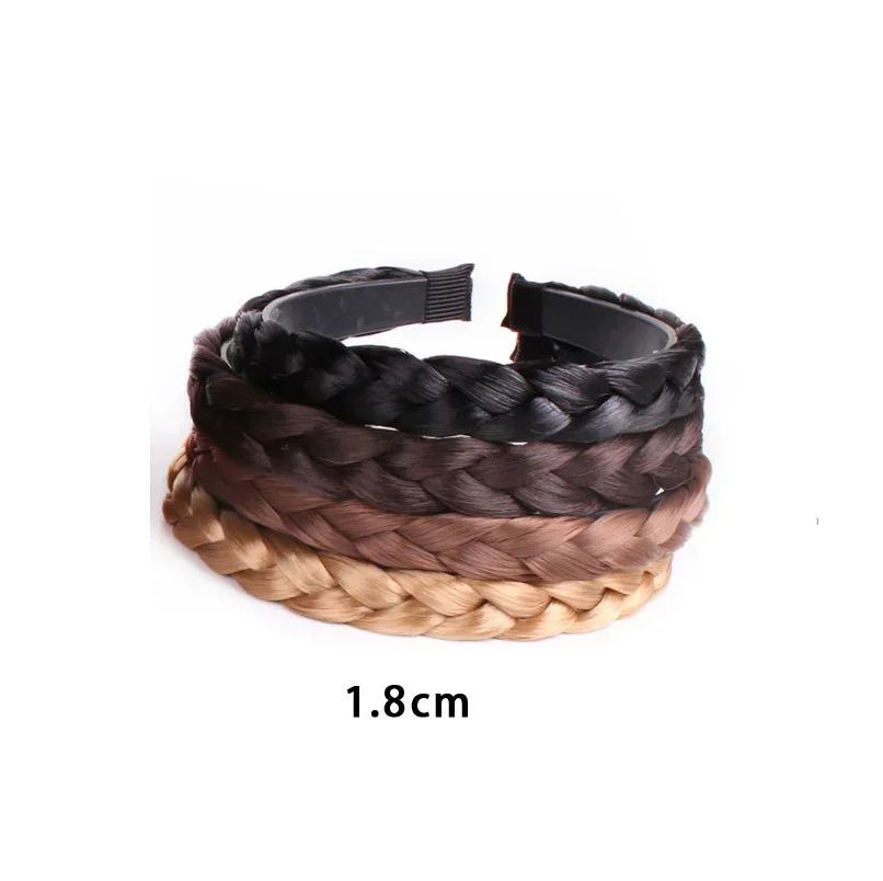 Women Hair Band Fishbone Braid Lazy Wig Twist Braid Headband - 图3