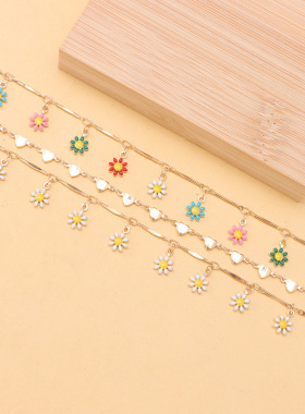 Hat Accessories Small Fresh Flower Water Diamond Pendant Cha