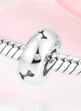 S925 sterling silver DIY bead zircon jewelry silver bracelet