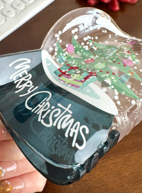 cute cartoon print Christmas series grab clip hair clip