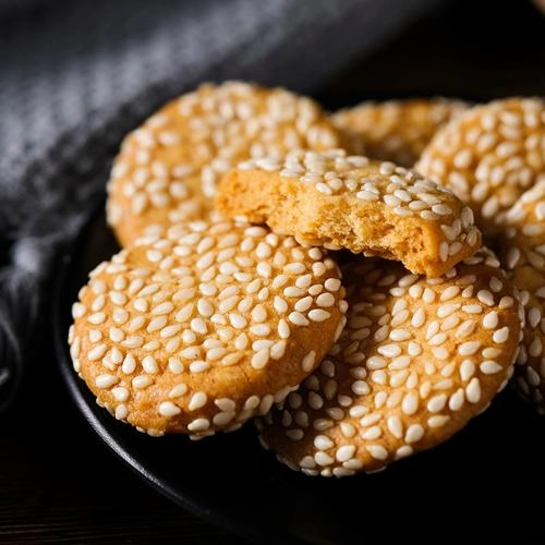 【岱山三和兴金钱饼】舟山特产芝麻小圆饼独立小包装饼干手抓包,淘宝优惠券,粉丝福利购,淘宝优惠卷