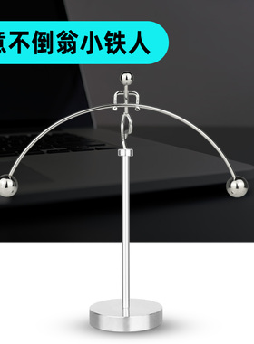 平衡饰品不停止动态风旋转小铁人