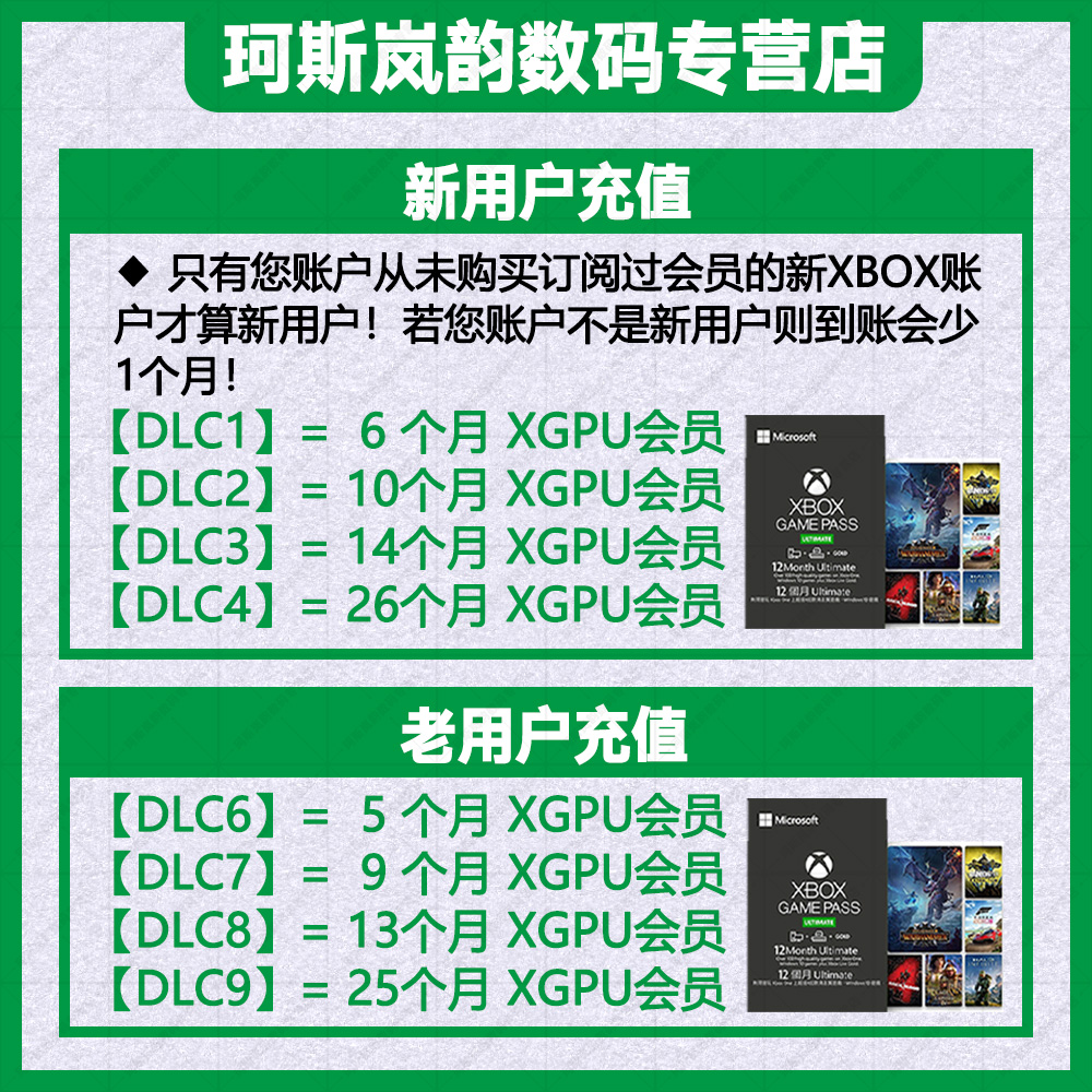 XGPU全球兑换码一年 三年XBOX终极会员金会员2个月Game Pass Ultimate主机WIN10 PC通用XGPC EA PLAY成品账号 - 图0