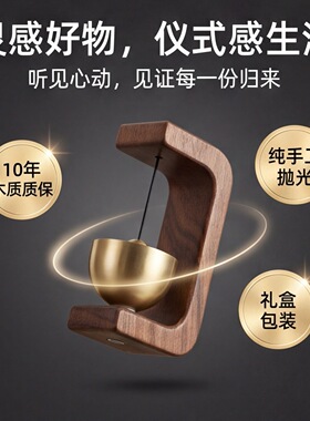 多巴胺门铃入户门门铃冰箱磁吸挂饰门铃简约磁吸门铃黑胡桃门铃
