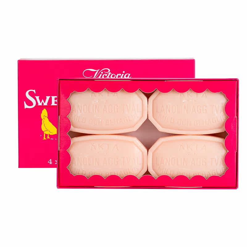 维多利亚瑞典进口蛋清皂沐浴色皂粉 lanolinaggtval香皂